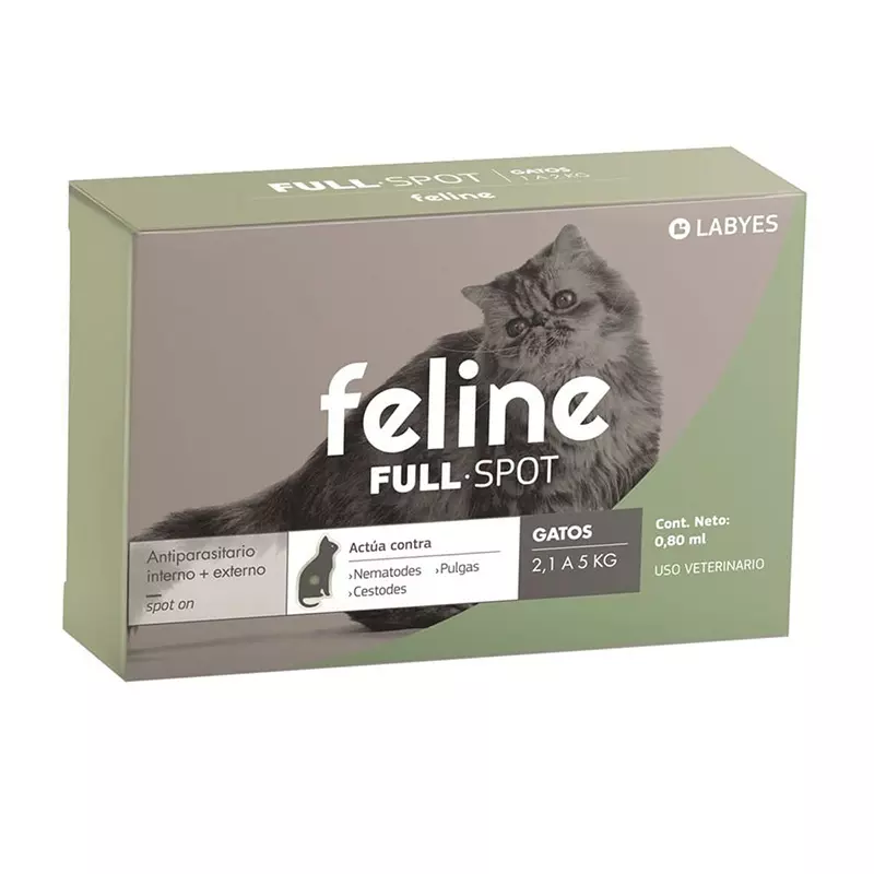 Feline Labyes Full antiparasitario interno y externo 0,8 ml (2,1 a 5 kg)