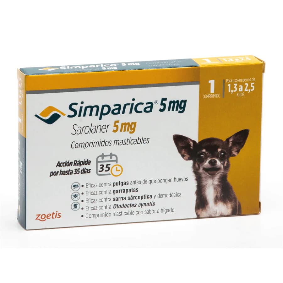 Simparica 1 comprimido (1,3 a 2,5 kg)